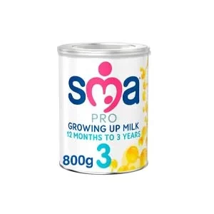 SMA Pro 3 Growing Up Baby Milk Powder Formula 1-3 years 800gm