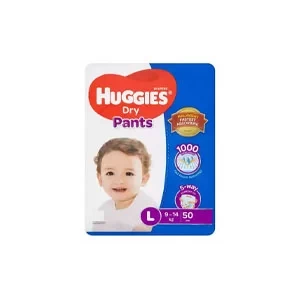 Huggies Dry Large Pant Diaper 9-14Kg - 50 Pcs (Malaysia)