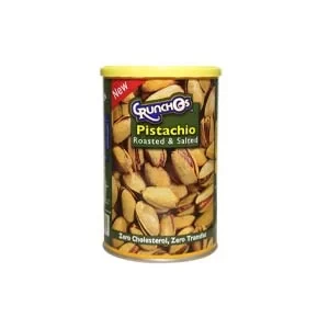 Crunchos Pistachio Roasted & Salted nuts 350gm Can