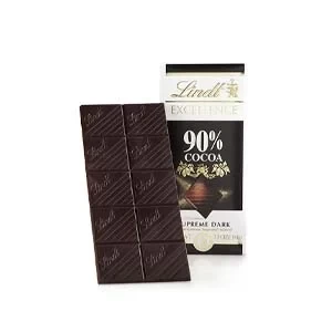 Lindt Excellence 90% Cocoa Dark Chocolate 100gm Bar