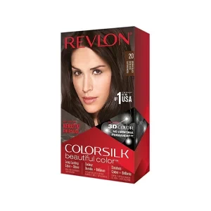 Revlon Colorsilk Beautiful Hair Color Brown Black - 20 (USA)