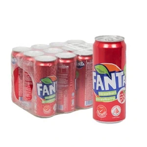 Fanta Strawberry Soft drinks 330ml (24 pieces/Full Case) Imported