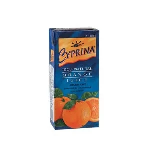 Cyprina Natural Orange Juice 1Ltr (Cyprus)