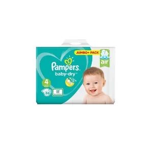 Pampers Baby Dry Size 4 belt 9-14 kg 86 pcs (UK)