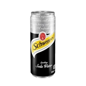 Schweppes Soda Water 330ml Can