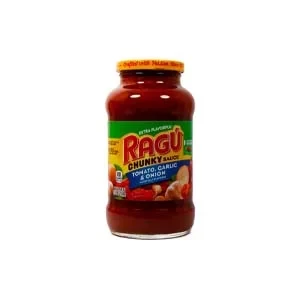 Ragu Chunky Sauce With Garlic,Tomato & Onion 680gm USA