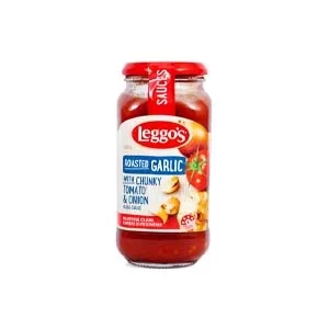 Leggo's Roasted Garlic with Chunky Tomato & Onion Pasta Sauce 500gm