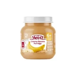 Heinz Creamy Banana Porridge Puree From 6+ Months 110gm
