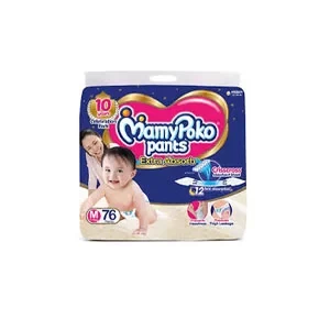 MamyPoko Pants Medium 7-12 Kg 76 Pcs (Made in India)