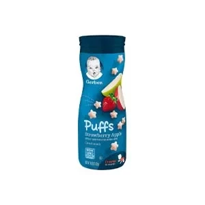 Gerber Puffs Strawberry Apple Cereal Snacks 42gm