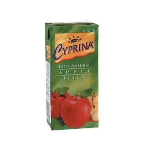 Cyprina 100% Natural Apple Juice 1Ltr Cyprus