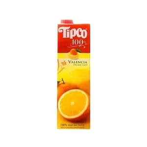 100% Tipco Valencia Orange Juice 1000ml Thailand