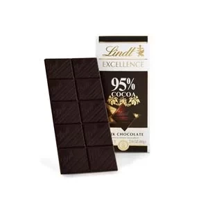 Lindt Excellence 95% Cocoa Dark Chocolate 100gm Bar