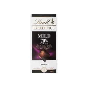 Lindt Excellence 70% Mild Cocoa Dark Chocolate 100gm Bar