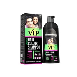 VIP Natural Hair Color Shampoo Brown 5 in 1 - 180ML (India)