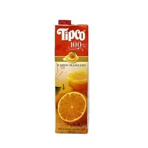 100% Tipco Si Thong Orange Juice 1000ml Thailand