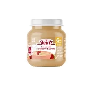 Heinz 6+ Month Custard With Strawberry and Banana 110gm