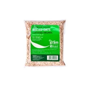 Premium Grade Rolled Certified Organic Oats 1kg