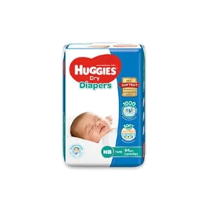 Huggies Newborn Belt Diaper 0-5 Kg - 64 Pcs (Malaysia)