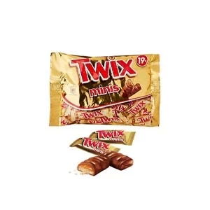 Twix Minis Milk Chocolate Caramel with Biscuit Chocolate 19x Minis Packet 403gm