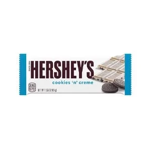 Hershey's Cookies N Creme Chocolate Bar, 40g (Pack Of 8)